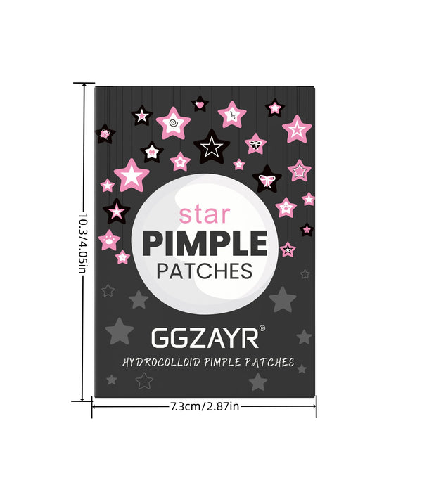 80/160pcs Star Acne Patch Set – Various Sizes, Alcohol-Free, Gentle Deep-Cleansing, Invisible & Safe for Sensitive Skin