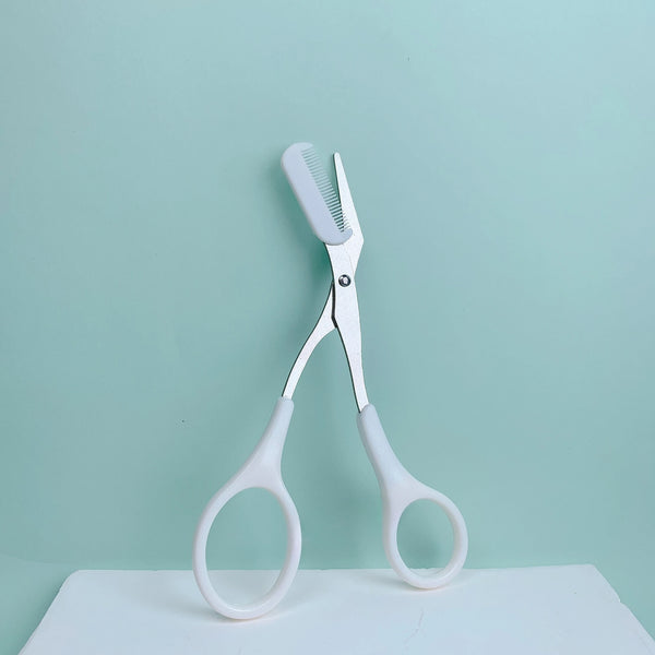 Eyebrow Razor Scissor Stainless Steel Safe Anti-scratch Trimmer for Beginners Crescent Sharp Beauty Tool Multi-color